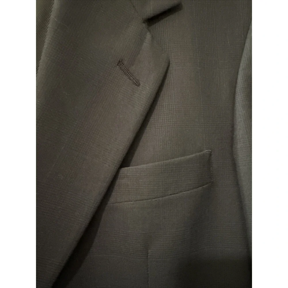 Vtg Bill Blass Wool Sports Coat Black Label  Kaufmann's Jacket Navy Men's 43 R